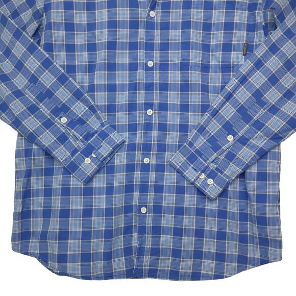 Columbia Men's Long Sleeve Button-Down Shirt Size XL Blue & White Plaid Outdoor - Picture 9 of 16